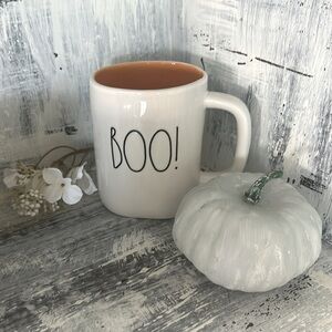 Rae Dunn BOO! Orange interior mug